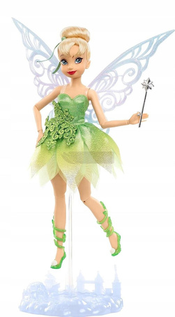 DISNEY LALKA TINKER BELL Dzwoneczek, lalka kolekcjonerska 100-lat Disneya HLX67