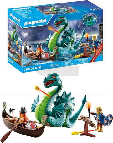 PLAYMOBIL WIKING 71830 Wiking z potworem morskim zestaw +4 lata