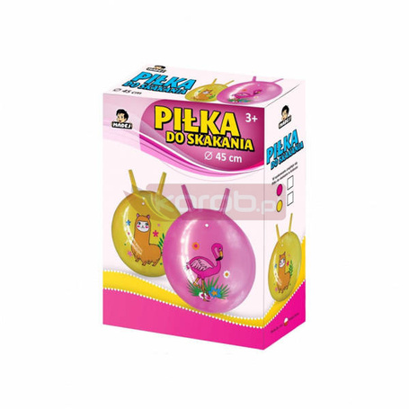 Piłka do skakania z rogami Flaming 45 cm