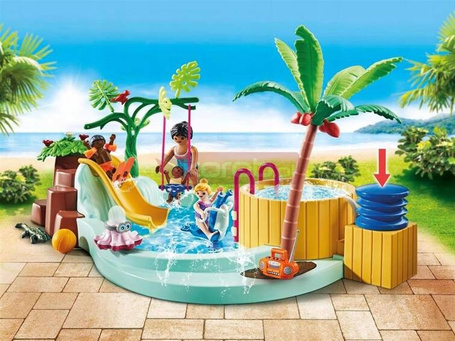 PLAYMOBIL MYLIFE 71529 BASEN DLA DZIECI Z JACUZZI