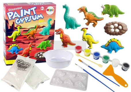 Odlewy gipsowe do malowanie Dinozaury
