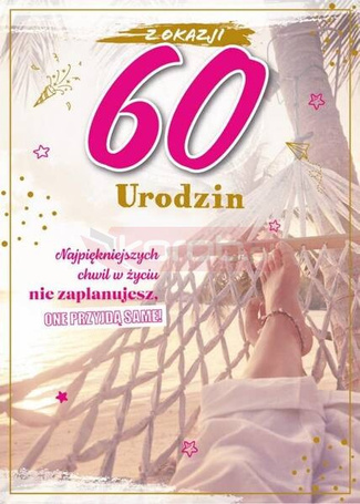 Karnet Urodziny 60