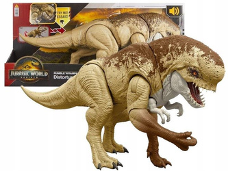 JURASSIC WORL ODRODZENIE DINOZAUR Distortus Rex, figurka z dźwiękiem JGB58