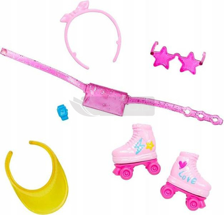 LALKA BARBIE NA WROTKACH z pieskiem HPL77