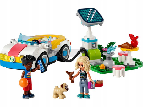 LEGO FRIENDS 42609 SAMOCHÓD ELEKTRYCZNY I STACJA ŁADUJĄCA zestaw klocków +6