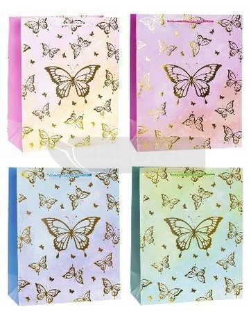 Torebka ozdobna 26x32x12cm mix ROZETTE