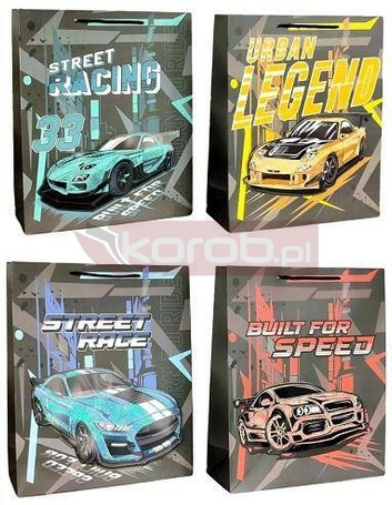 Torebka prezentowa L Pojazdy