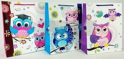 Torebka prezentowa S Sowa mix