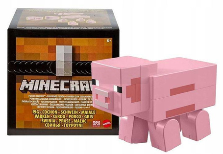 Minecraft figurka świnka ruchoma do zbudowania GVV18