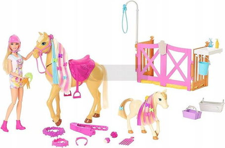 Lalka Barbie koniki stylizacja i opieka GXV77