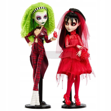 LALKA MONSTER HIGH SKULLECTOR BEETLEJUICE Betelgeuse and Lydia 2-Pack HYV96 