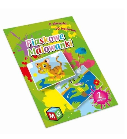 Piaskowe malowanki Tygry i krokodyl