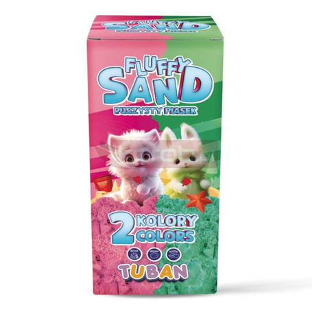 Piasek Fluffy - Zestaw różowy i zielony