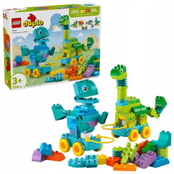 LEGO DUPLO 10451 3 W 1 DINOZAURY NA KÓŁKACH zestaw klocków dla dzieci +3