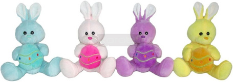 Zając króliczek z jajkiem 15cm MIX