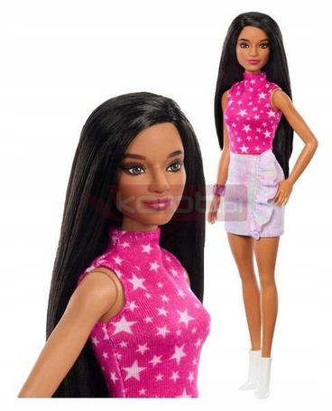 LALKA BARBIE FASHIONISTAS NR 215 HRH13 styl rockowy