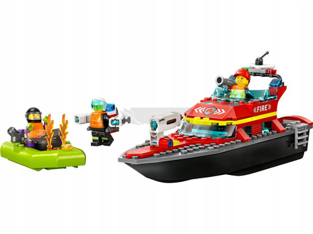 LEGO CITY 60373 ŁÓDŹ STRAŻACKA zestaw klocków dla dzieci +5 lat