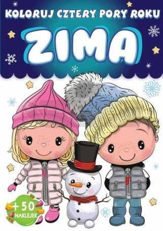Koloruj cztery pory roku. Zima