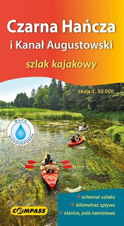 Mapa kajakowa - Czarna Hańcza 1:50 000