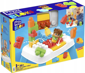 MEGA BLOKS KLOCKI STOLIK Z KLOCKAMI pierwsze klocki dla maluszka +12 m HHM99