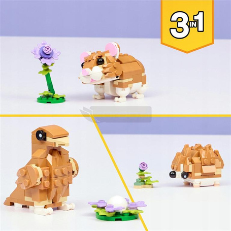 KLOCKI LEGO CREATOR 31376 Uroczy chomik z kwiatkiem, zestaw klocków +7 lat