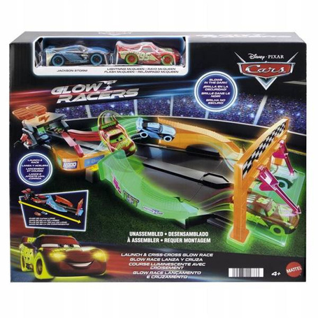 AUTA CARS ZESTAW TORÓW NOCNY WYŚCIG świeci w ciemności HPD80