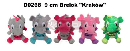 Brelok smok "Kraków" 9cm MIX
