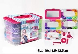 Kuferek 4 poziomy z lusterkiem