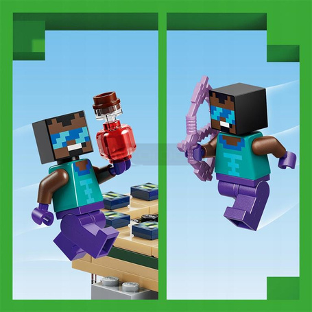 KLOCKI LEGO MINECRAFT 21584 Podróż przez portal Netheru i Kresu, zestaw +7