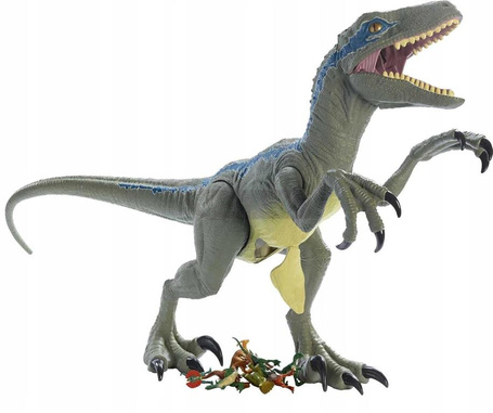 JURASSIC WORLD DINO RIVALS DINOZAUR Velociraptor Blue ogromna figurka 96cm GCT93