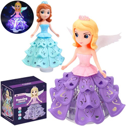 Lalka księżniczka wiruje światło i dźwięk MIX