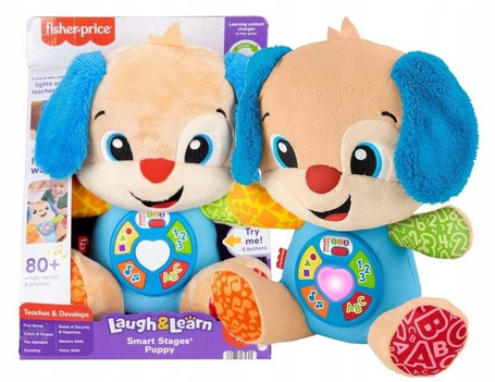 FISHER PRICE SZCZENIACZEK UCZNIACZEK zabawka interaktywna dla maluszka JFD27