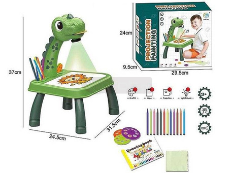 Projektor na baterie z akcesoriami ze światłem