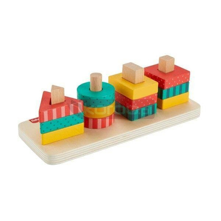 Fisher Price. Drewniany sorter kształtów