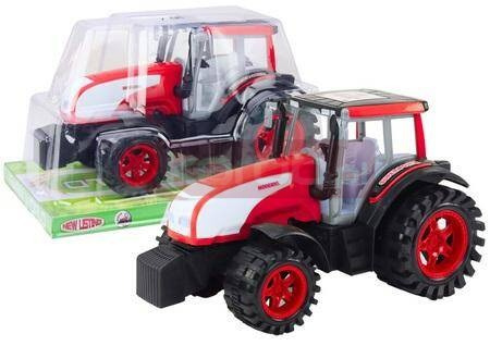 Traktor z napędem czerwony