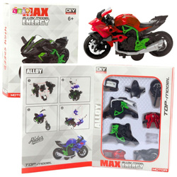 Motocykl do skręcania metalowy 1:14