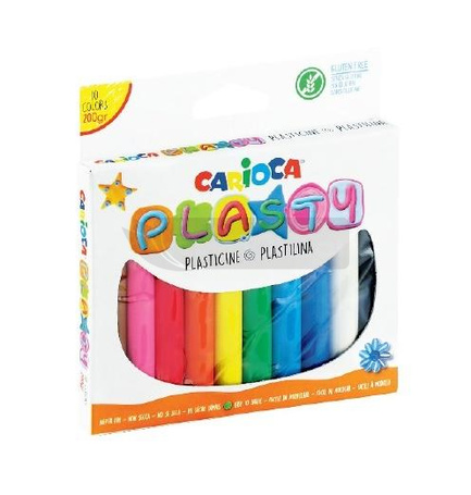 Plastelina 200g 10 kolorów CARIOCA
