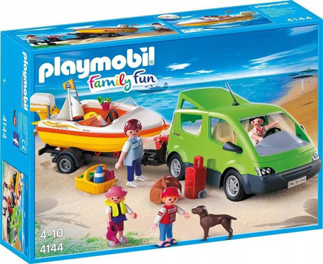 PLAYMOBIL 4144 RODZINNY VAN Z PRZYCZEPĄ