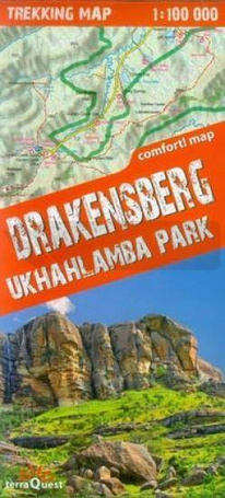 Trekking map Góry Smocze Ukhahlamba Park 1:100 000