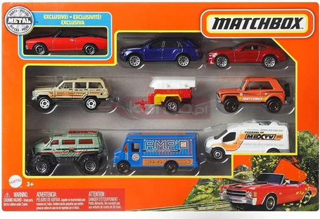 MATCHBOX DZIEWIĘCIOPAK ZESTAW 9 POJAZDÓW X7111