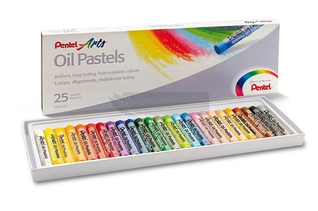 Kredki Pastele 25 kolorów PENTEL
