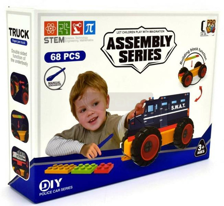 Konstruktor pojazd samochód 68 el.