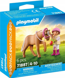 PLAYMOBIL DUO PACK 71887 Dziewczynka z kucykiem, zestaw +4 lata