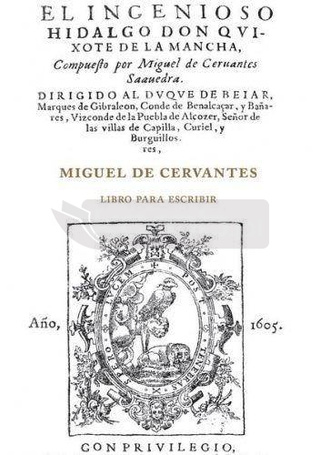 Miguel de Cervantes. Libro para escribir