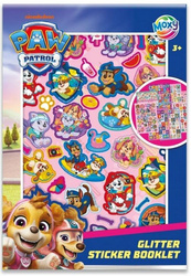 Książka z naklejkami z brokatem Psi Patrol