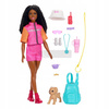 LALKA BARBIE BROOKLYN Przygody na łonie natury, zestaw z pieskiem JJV60