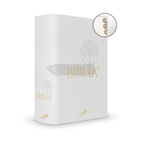 Biblia Plus płótno biała paginacja