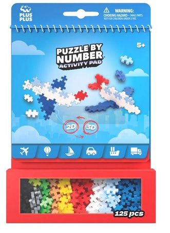 Puzzle By Number Activity Pad Transport 125el