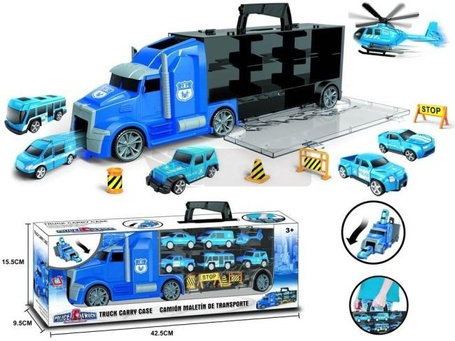 Auto kontener policja
