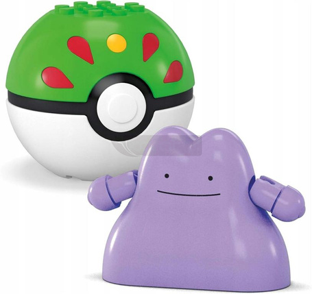 MEGA CONSTRUX KLOCKI 42 el POKEMON PIKACHU I DITTO + 2 Pokeball JCT43
